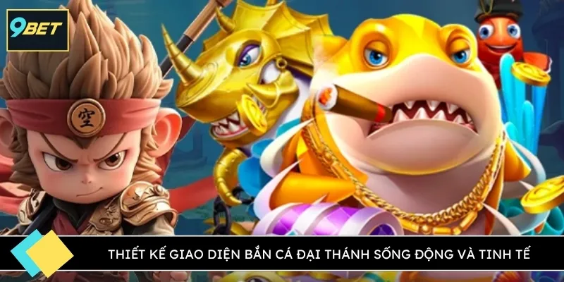 Thiết kế giao diện bắn cá đại thánh sống động và tinh tế